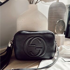 Gucci Black Soho Leather Crossbody Bag